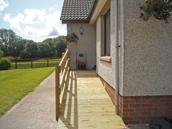 Hardwood Ramp Installation in Durham