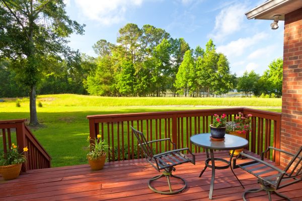 Redwood Deck Installation in Durham