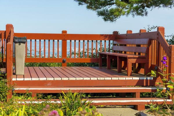 Redwood Deck Construction in Durham
