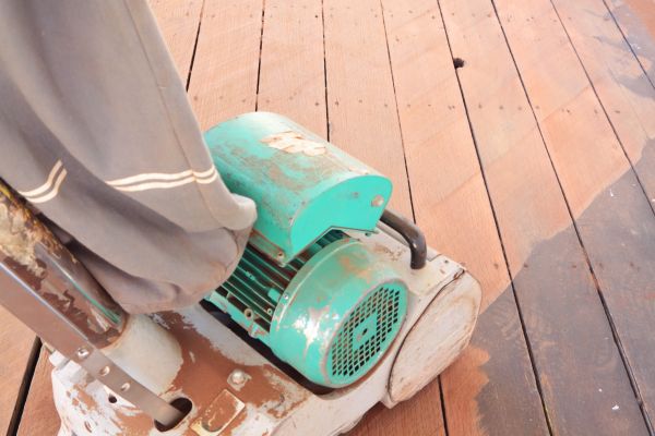Cedar Deck Sanding in Durham